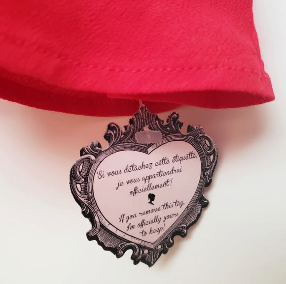 Cherry red knee length dress - Picture 5 of 5